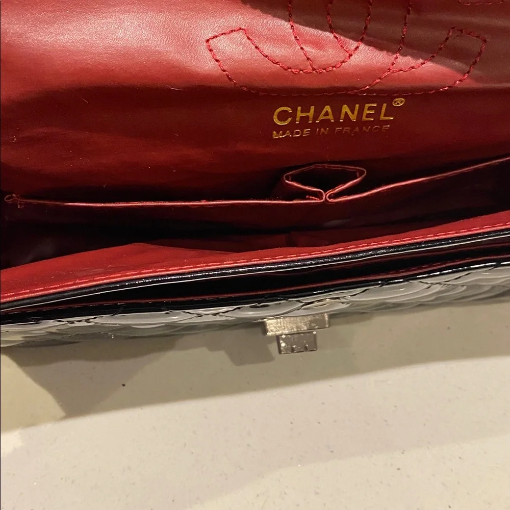 Fashion Pattern bag with gun metal chain comes with dust bag - Picture 3 of 8